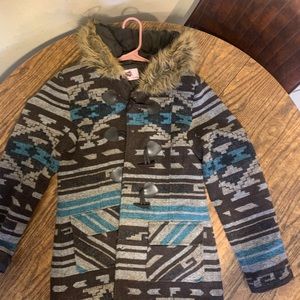 WIRED HEART Medium brown, turquoise and gray Jacket